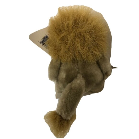 Dakin Zoo Noise Lion Plush Stuffed Animal Toy Beige & Brown Faux Fur - Picture 2 of 5